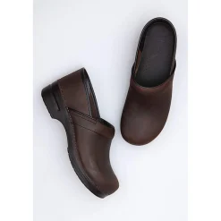 DANSKO Men's Professional Brown Oiled Leather Clogs