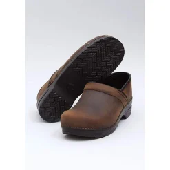 DANSKO Men's Professional Brown Oiled Leather Clogs