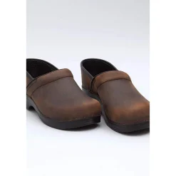 DANSKO Men's Professional Brown Oiled Leather Clogs