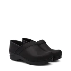 DANSKO Narrow Professional Black Oiled Leather Clogs