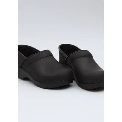 DANSKO Narrow Professional Black Oiled Leather Clogs