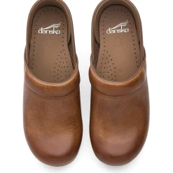 DANSKO Professional Honey Distressed Leather Clogs