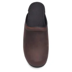 DANSKO Sonja Oiled Leather Open Back Clogs
