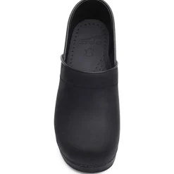 DANSKO WIDE Professional Black Oiled Leather Clogs