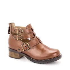 Dromedaris Kelsy Short Summer Pearl Leather Boot