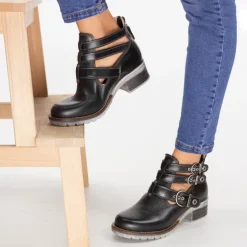 Dromedaris Kelsy Short Summer Pearl Leather Boot