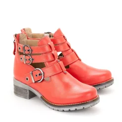 Dromedaris Kelsy Short Summer Pearl Leather Boot