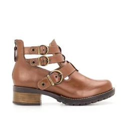 Dromedaris Kelsy Short Summer Pearl Leather Boot