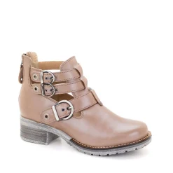 Dromedaris Kelsy Short Summer Pearl Leather Boot