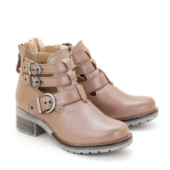 Dromedaris Kelsy Short Summer Pearl Leather Boot
