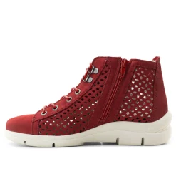 Dromedaris Victoria Perforated Leather Summer Bootie