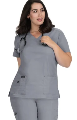 koi Basics Becca Women's 4-Pocket Stretch Scrub Top