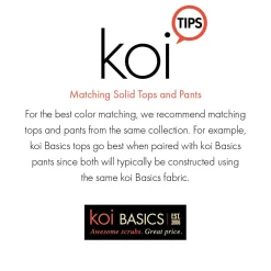 koi Basics Becca Women's 4-Pocket Stretch Scrub Top