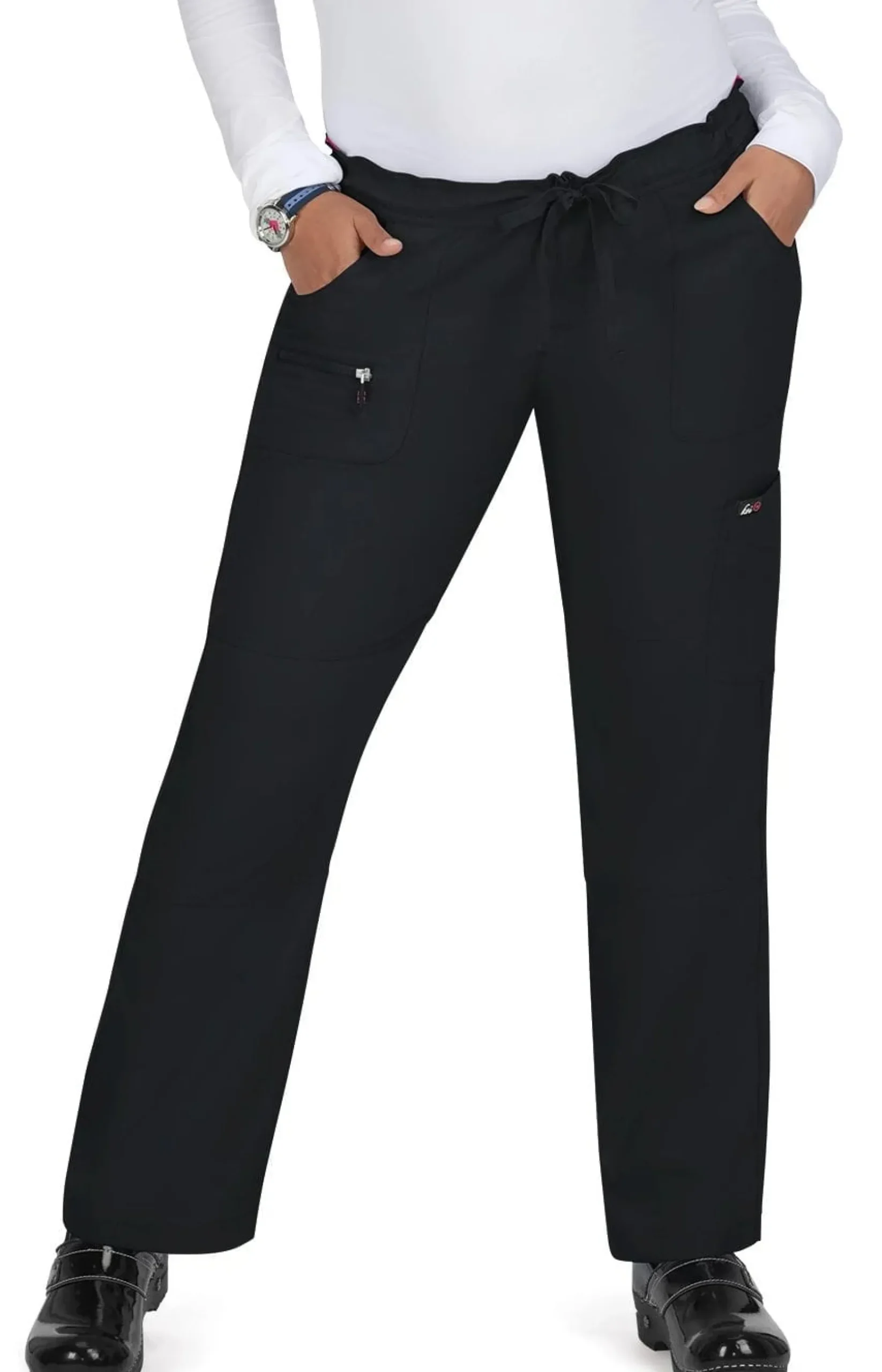 koi Lite Peace Women's 6-Pocket Stretch Scrub Pants