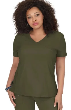koi Lite Philosophy Women's 3-Pocket Mock-Wrap Scrub Top