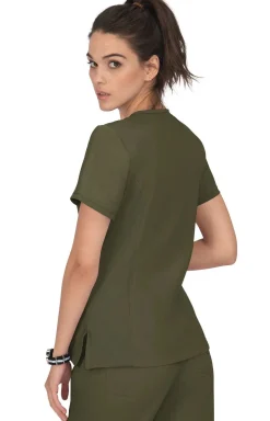 koi Lite Philosophy Women's 3-Pocket Mock-Wrap Scrub Top