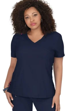 koi Lite Philosophy Women's 3-Pocket Mock-Wrap Scrub Top