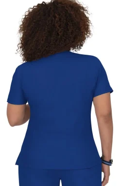 koi Lite Philosophy Women's 3-Pocket Mock-Wrap Scrub Top