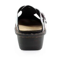 Sanosan Bella Comfort Slip-On Clogs in Heart Scribble