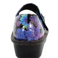 Sanosan Julia Comfort Mary-Jane Clogs in Midnight Garden