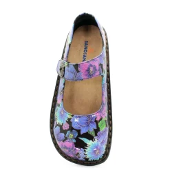 Sanosan Julia Comfort Mary-Jane Clogs in Midnight Garden