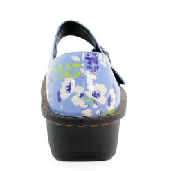 Sanosan Julia Comfort Mary-Jane Clogs in Orchid Grass