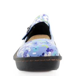 Sanosan Julia Comfort Mary-Jane Clogs in Orchid Grass