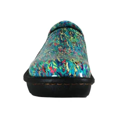 Sanosan Maria Comfort Slip-On Clogs in Colorful Fish print - CLOSEOUT