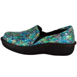 Sanosan Maria Comfort Slip-On Clogs in Colorful Fish print - CLOSEOUT