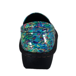 Sanosan Maria Comfort Slip-On Clogs in Colorful Fish print - CLOSEOUT