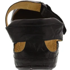 Sanosan Sarah Clog in Crinkled Leather - CLOSEOUT